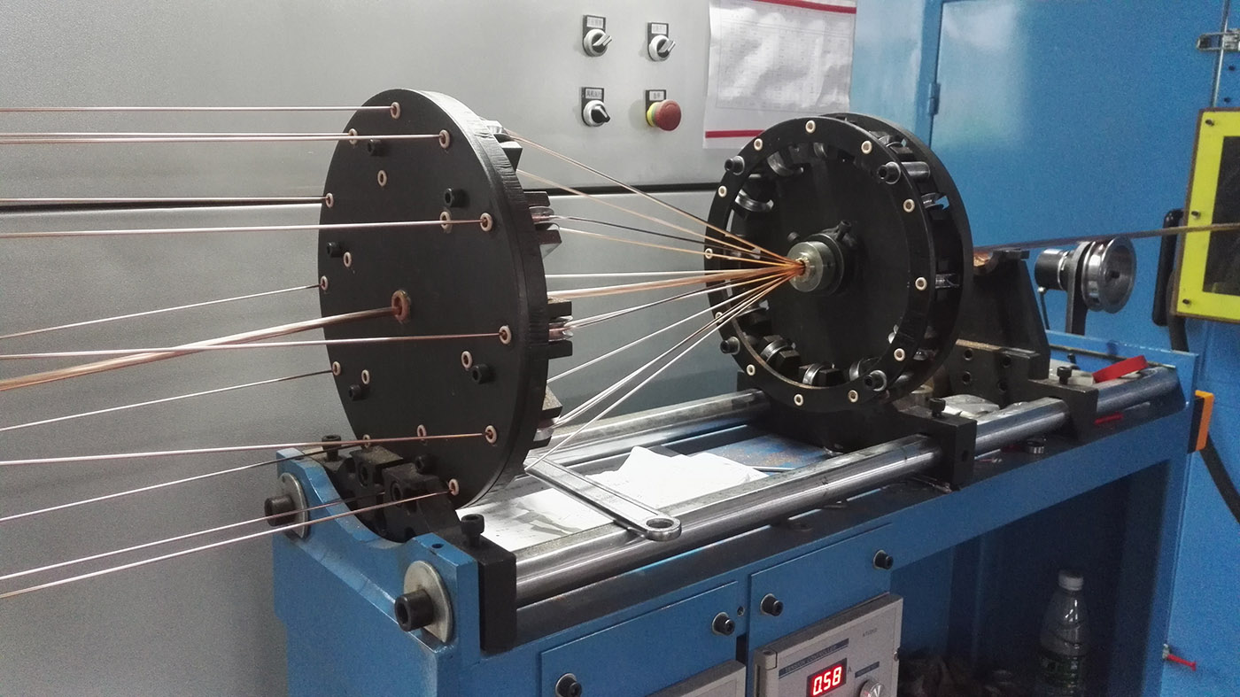 12 copper core high speed Double Twist Bunching Machine