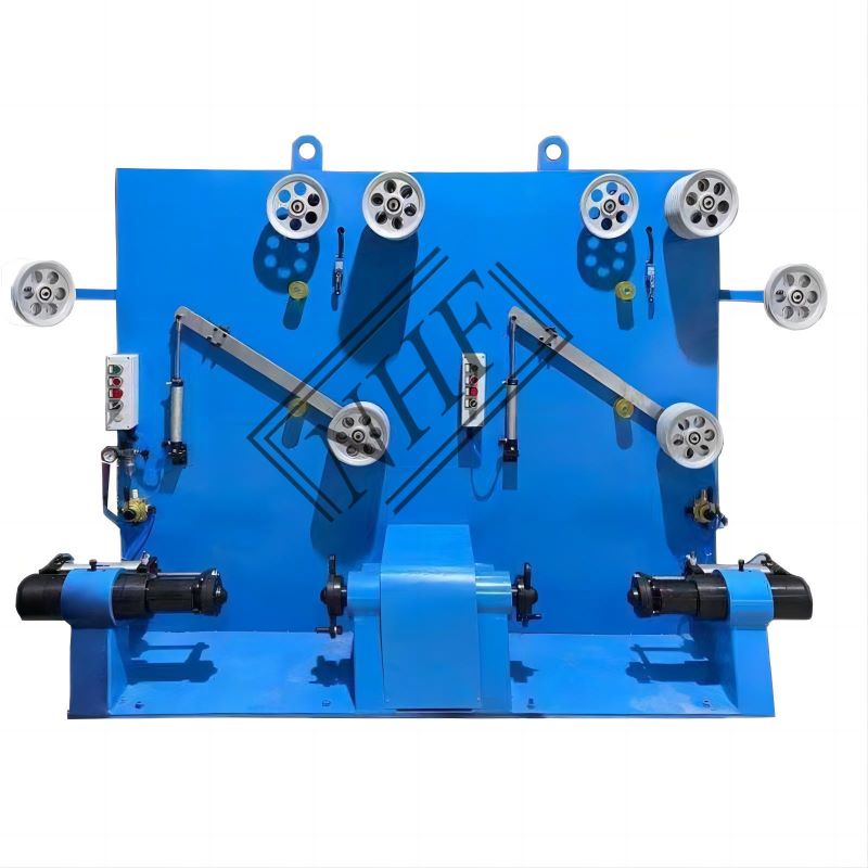 Dual axis active tension pay-off